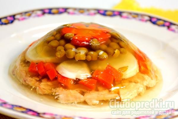 пикантное заливное из курицы