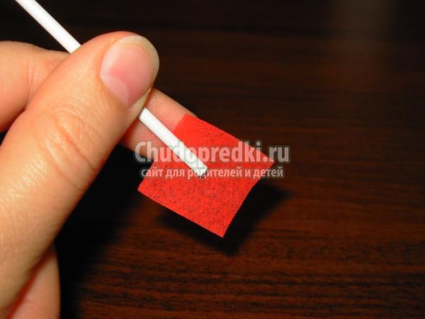 гриб-мухомор в технике торцевание