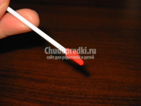 гриб-мухомор в технике торцевание