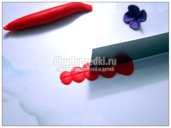 поделки из полимерной глины. Зеркальце