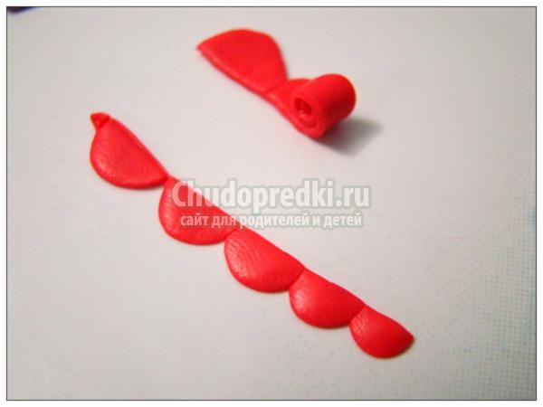 поделки из полимерной глины. Зеркальце