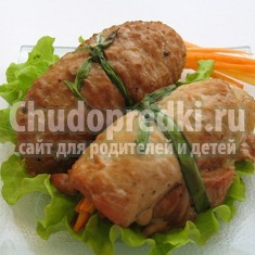 Свиные рулетики с оригинальной начинкой