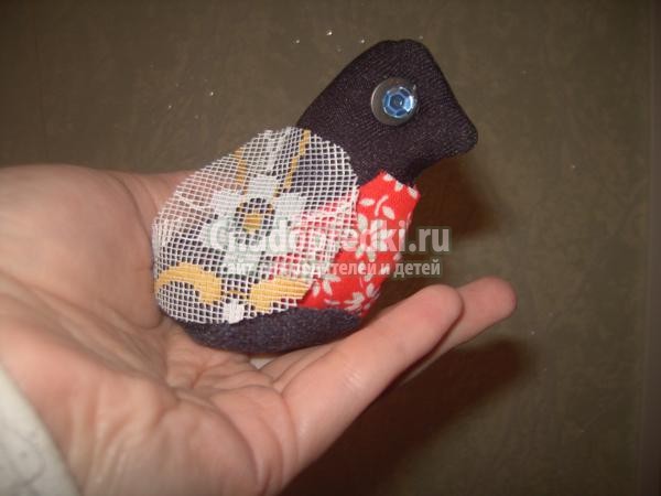 поделки с детьми. Птички из ткани поделки с детьми. Птички из ткани