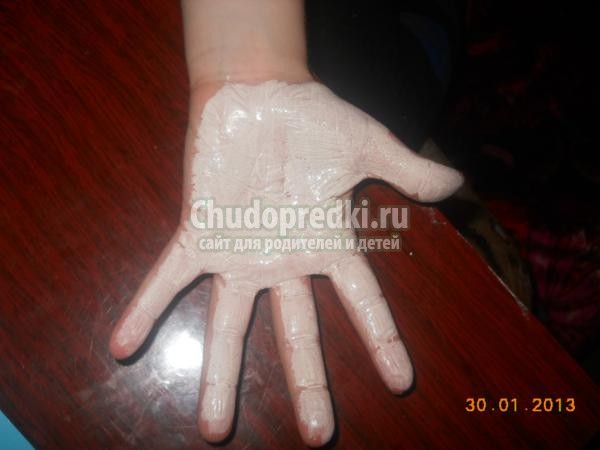 открытка в технике отпечатков