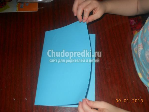 открытка в технике отпечатков