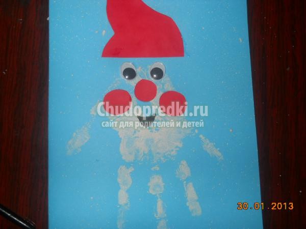 открытка в технике отпечатков
