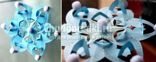 снежинки из бумаги