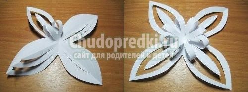 Снежинки из бумаги объемные