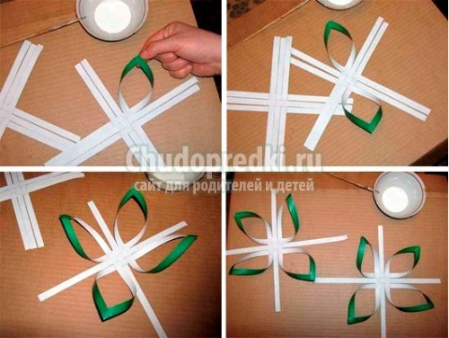 Снежинки из бумаги объемные