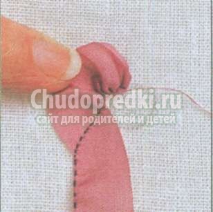 вышивка лентами цветы