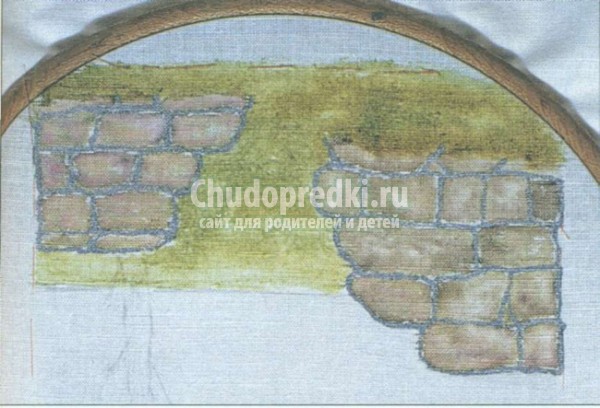 вышивка цветов лентами