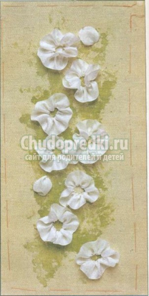 цветы из лент