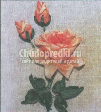 цветы из лент