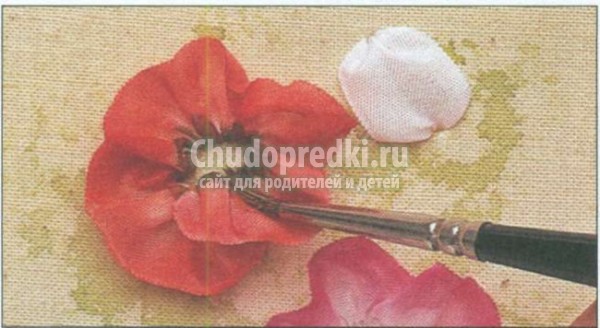 цветы из лент