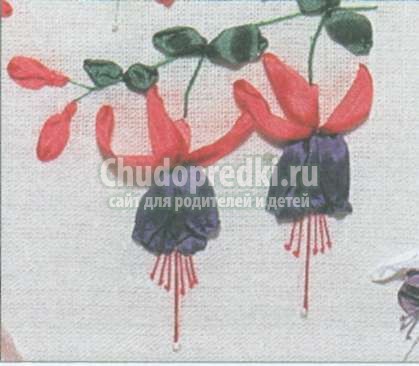цветы из лент