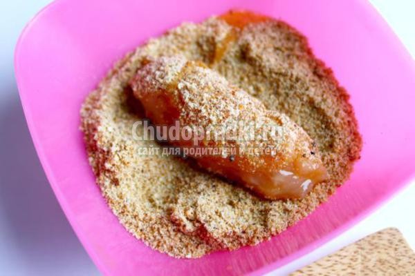 рулетики из куриного филе с сыром