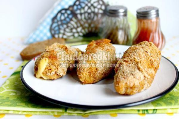 рулетики из куриного филе с сыром