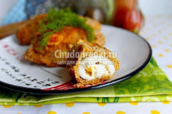 рулетики из куриного филе с сыром