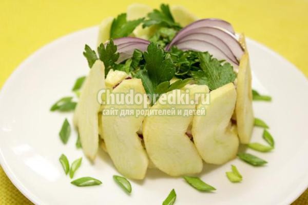 салат с сельдереем и курицей