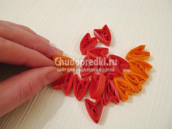 квиллинг. Открытка на день Защитника Отечества