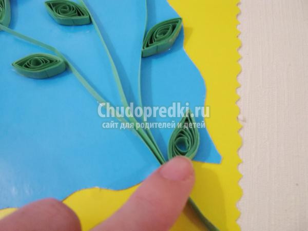 квиллинг. Открытка на день Защитника Отечества