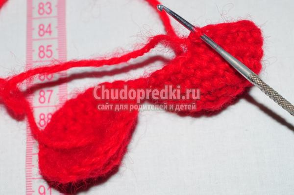 вязание крючком. Сердечко амигуруми