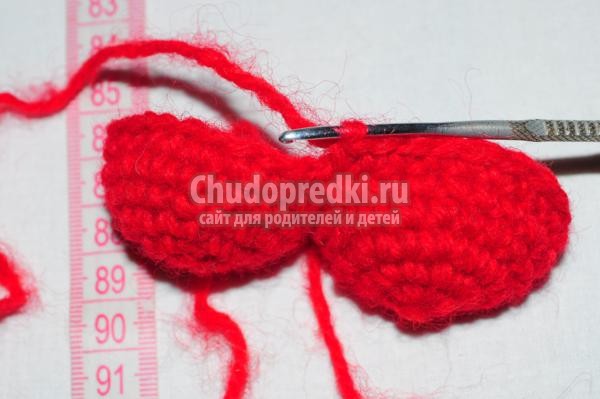 вязание крючком. Сердечко амигуруми