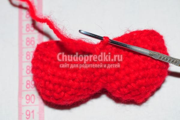 вязание крючком. Сердечко амигуруми