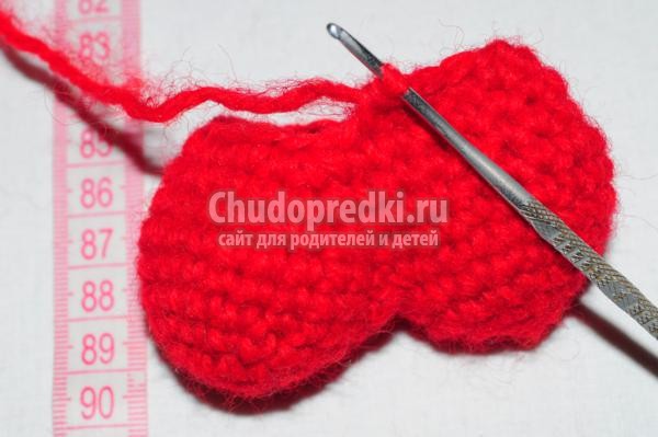 вязание крючком. Сердечко амигуруми