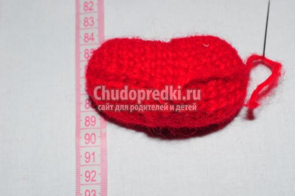 вязание крючком. Сердечко амигуруми