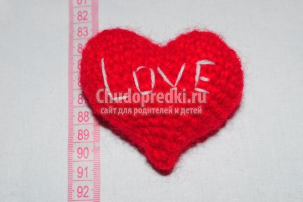 вязание крючком. Сердечко амигуруми