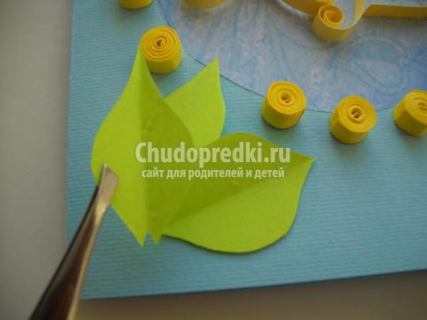 квиллинг. Открытка к Пасхе