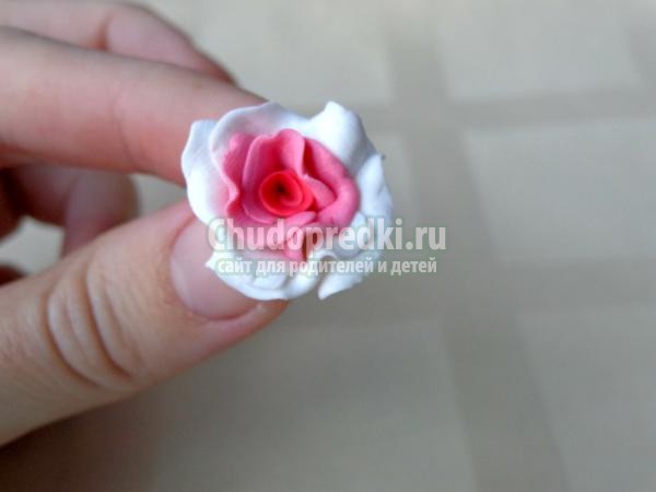 браслет из полимерной глины. Букет роз