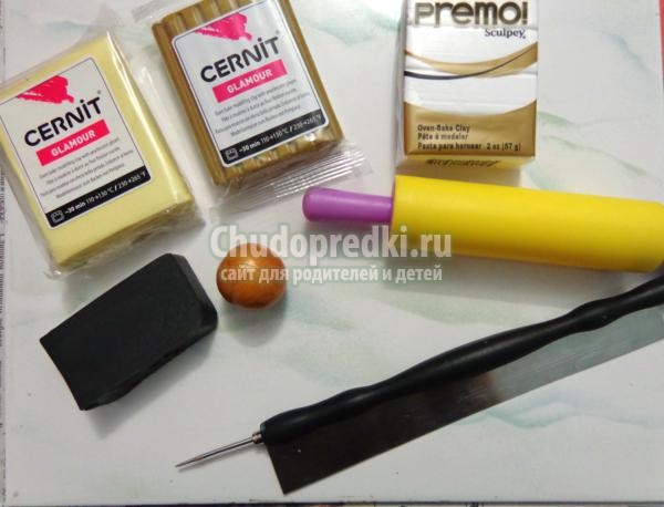 бусы из пластики. Мозаика