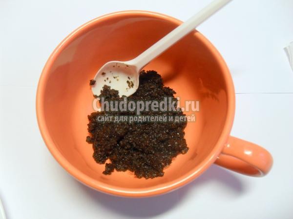 массажная плитка с кофе