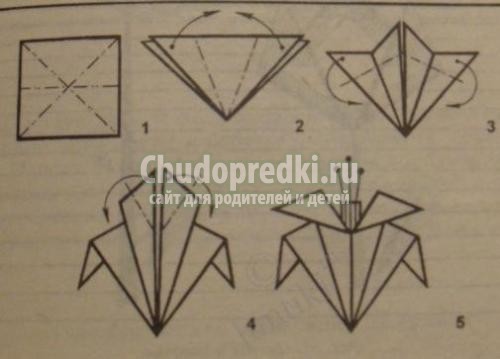 Как сделать цветы оригами