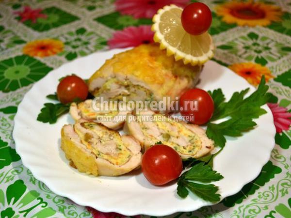 праздничные куриные рулетики