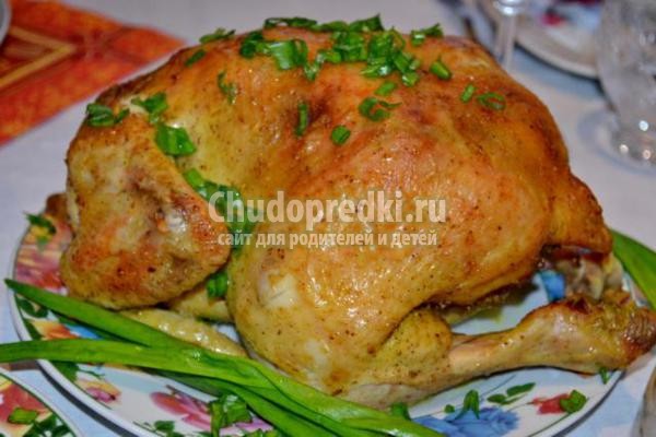 запеченная в рукаве курица