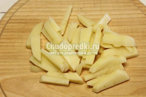 куриный суп с сырными клецками