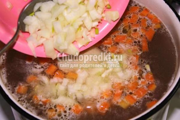 куриный суп с сырными клецками