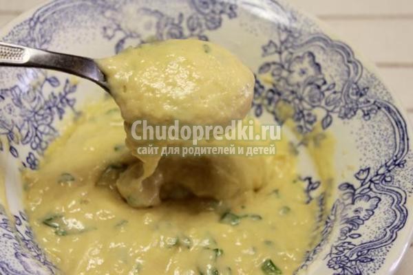 куриный суп с сырными клецками