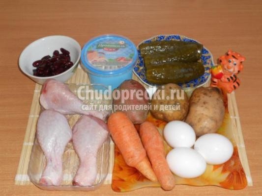 соус с курицей и овощами
