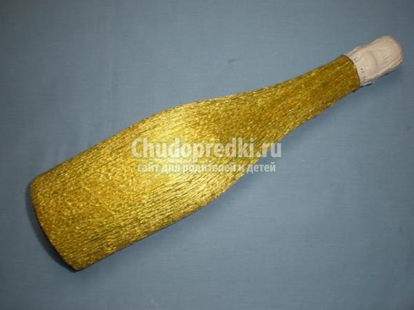 подарки на Новый год 2014. Декор шампанского