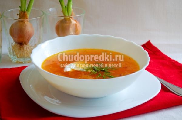 постный красный борщ