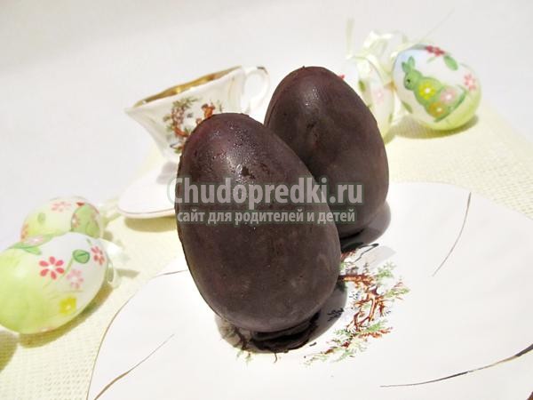 шоколадное яйцо с нежным кремом