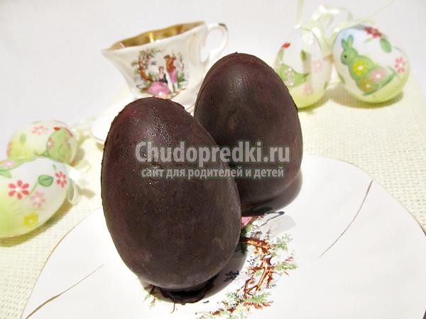 шоколадное яйцо с нежным кремом