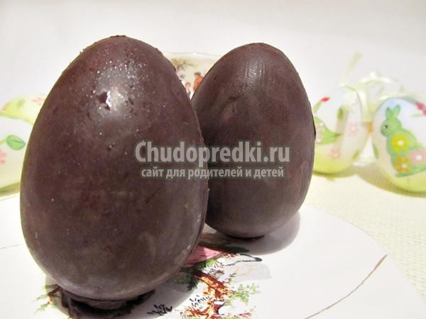 шоколадное яйцо с нежным кремом