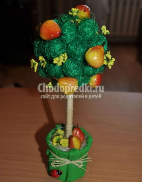 топиарий своими руками. Грушки