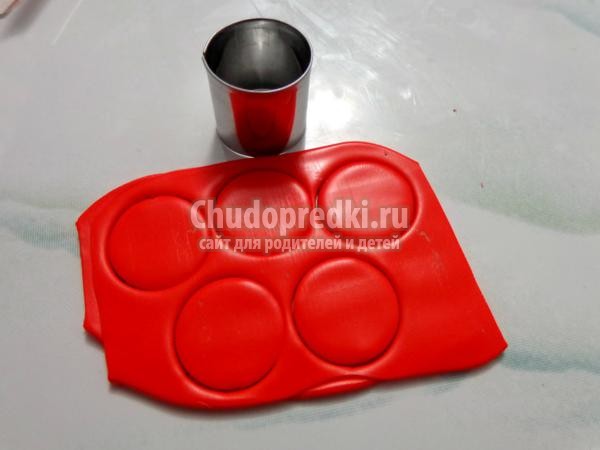 серьги мухомор из полимерной глины