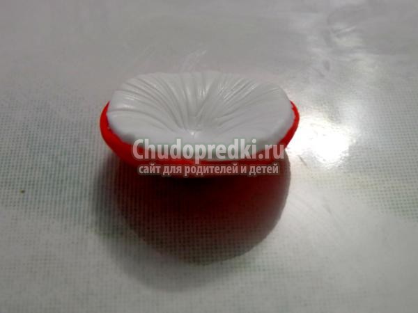 серьги мухомор из полимерной глины